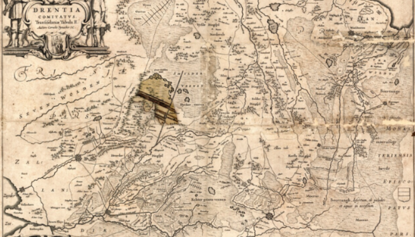 historische kaart Drenthe