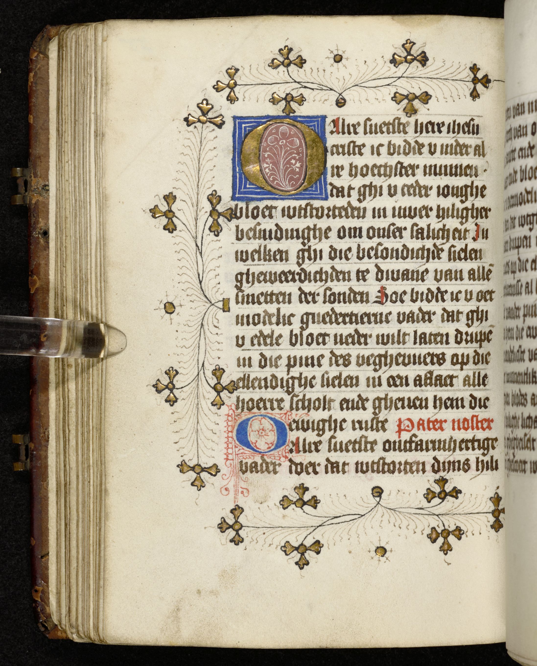 Fragment van het gebedenboek uit de collectie van Lucas Oldenhuis Gratama