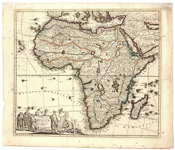 kaart Afrika 1680