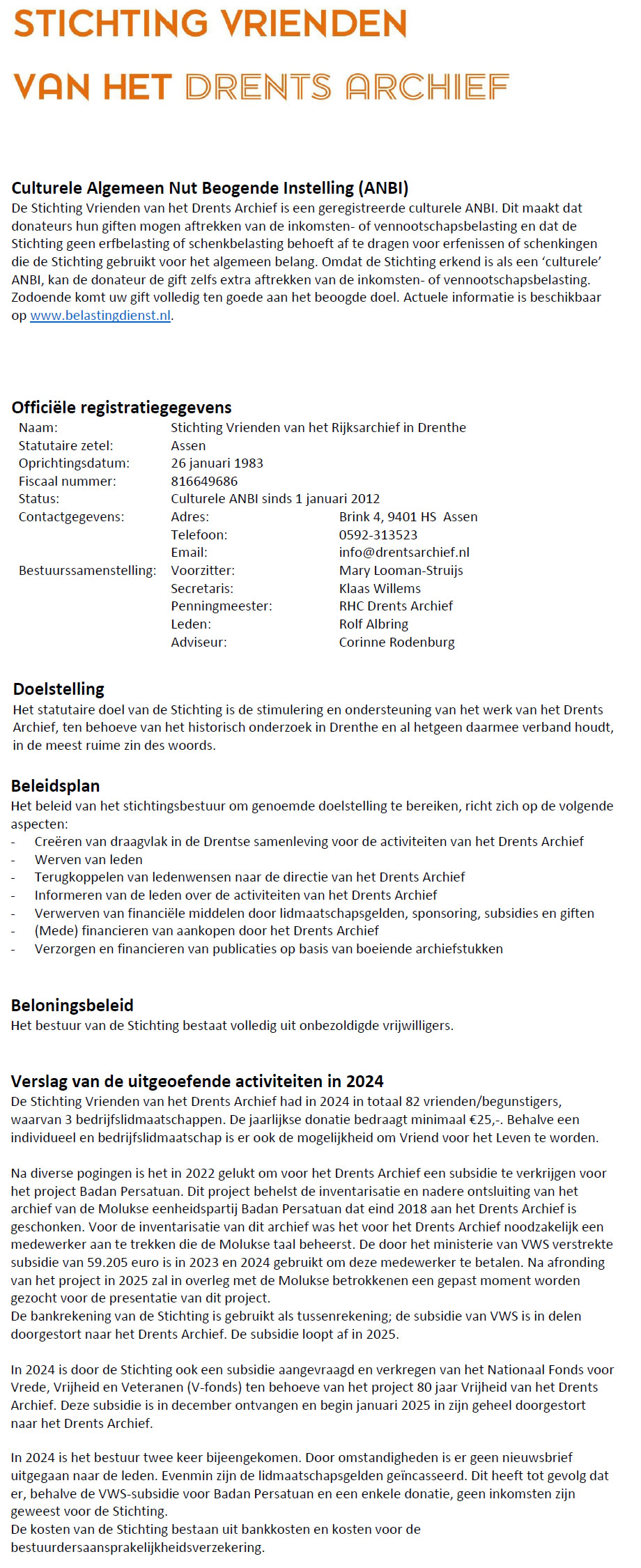 Jaarverslag 2024